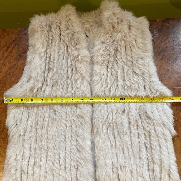 Light grey real rabbit fur vest - Picture 7 of 7